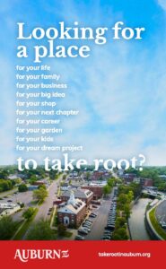 Take Root Auburn half page ad